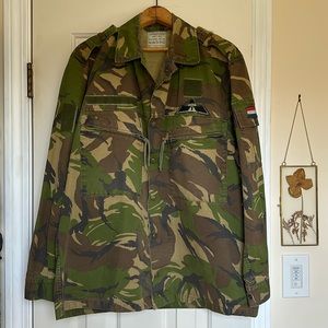 Vintage Dutch Military Camo Field Jacket